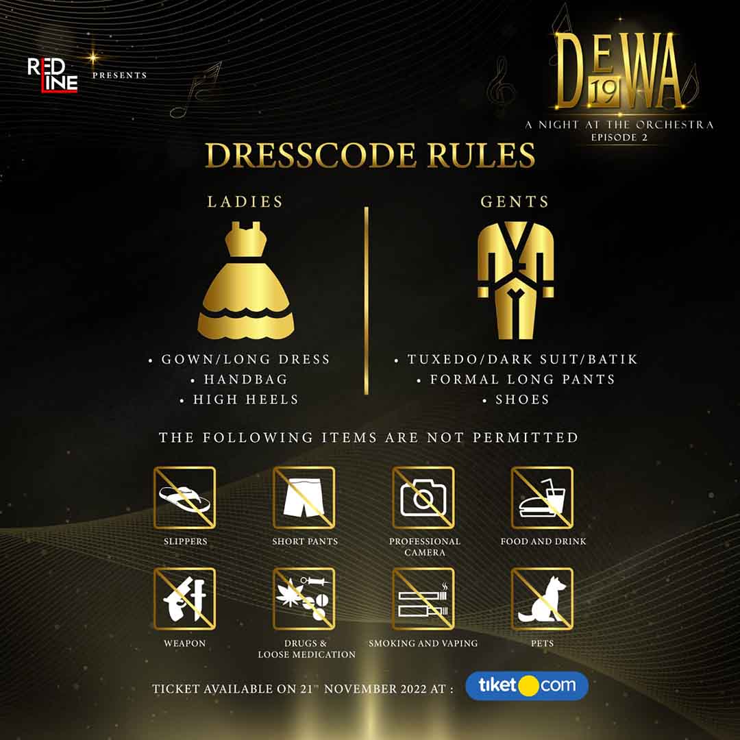 KV DEWA 19 Dress Code Rules