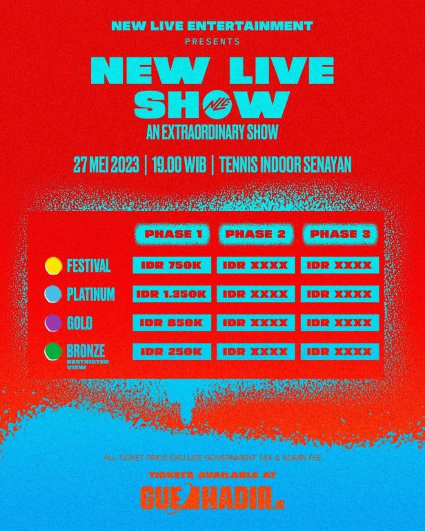 New Live Show Daftar harga